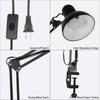 1pc Home Decor Foldable Desk Lamp Clip On Light Telescopic Eye Protection Adjustable Bedroom Office Decoration Table Lamp Home