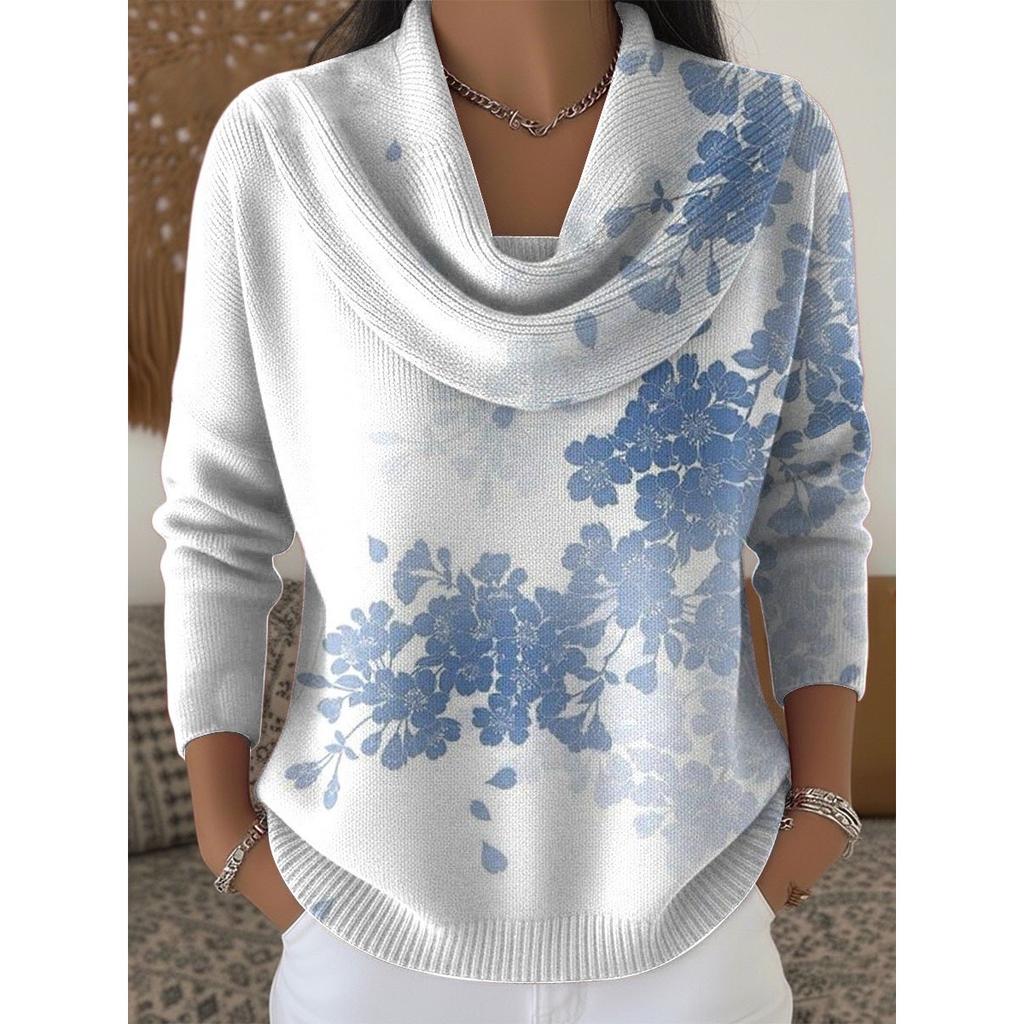 Damen Pullover Herbst Winter Mode Lässig Europäischer Amerikanischer Stil Warm Gemütlich Strick Oberteil