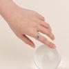 AUGUST ALICE Ozeanblau Prinzessschliff Zirkonia Ring