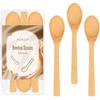 6.3 Inch Bamboo Spoons, Small Wooden Eating Spoons, Tiny Wood Honey Teaspoon for Coffee and Tea, Little Wooden Spoons For Daily Use (3 PCS)