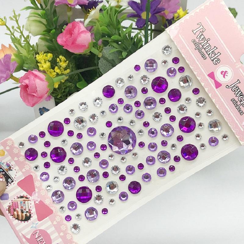 New Stickers On The Face Rhinestone Makeup Bright Face Art Sticker Children's Temporary Tattoo Rhinestone for Strasse Makeup