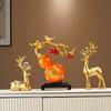 Resin Deer Gourd Home Decor Set Living Room Entryway TV Cabinet Shelf Modern Chinese Style Ornament Gift
