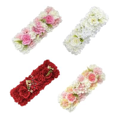 Blumenreihe Hängende Dekoration Künstliche Blume DIY Hochzeitswand-Arrangement Pfingstrose Rose Bogen Hintergrundpflanzen Wandpolster