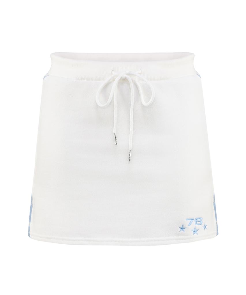 Seullisiseu Star Line Sweat Skirt (Ivory)