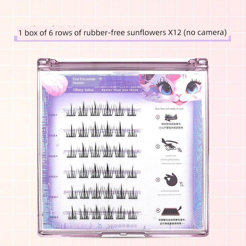 

First Season Y12 Nature No Glue Fake Eyelashes 6 Rows of Sunflowers [Glue-Free] Hot Selling 999+