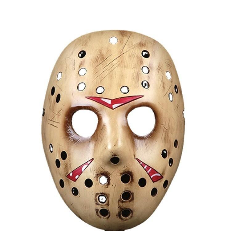 Halloweenowa Maska Freddy Vs Jason Unikalna Żywiczna Nakładka na Twarz na Straszne Imprezy Kostiumowe