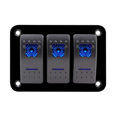Zmayastar SP-CYKG-01 Panneau d'interrupteurs de bateau étanche à 3 rangées pour voiture, bateau, marine, panneau d'interrupteurs à bascule, DC12-24V, fournitures marines,