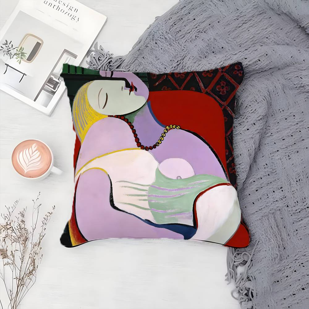 

Легенда Мистецтво Художник П-Пабло Пікассо-МТ Наволочка з принтом Наволочка Вітальня Диван Подушка Чохол Декор Кімнати Спальні 12x12Inch