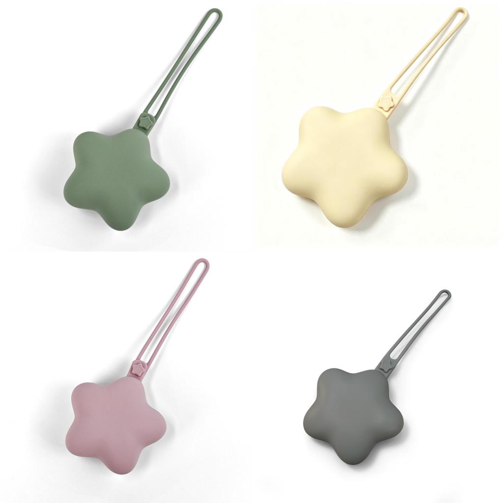 Silicone Baby Pacifier Storage Bag With Star Pattern For Travel And Onthego Use