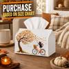 1pc Minimalist Urban Park Tissue Box | Multi-Functional Autumn Napkin Dispenser, Suitable for Home, Fall Car Decoration, Bicycle, Feline Pet - Applica