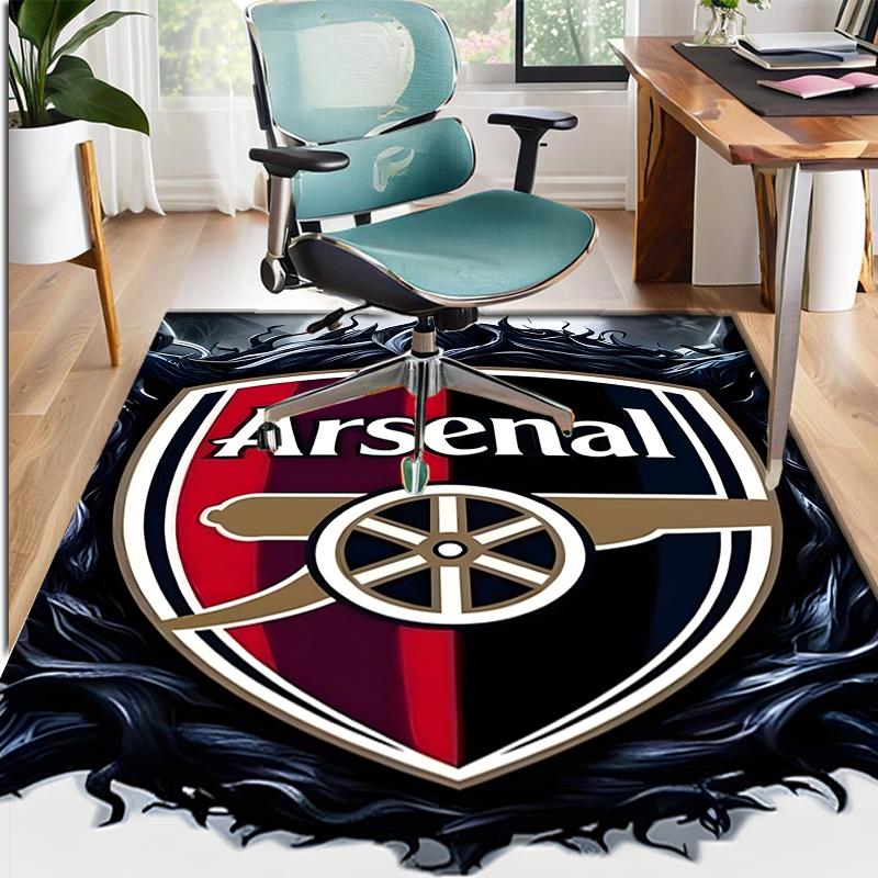Arsenal F.C Pattern Rug, Indoor/Outdoor Mat, for Picnic, Gameroom, Bedroom, Office, Living Room, Home Decor Carpet, Birthday Gift