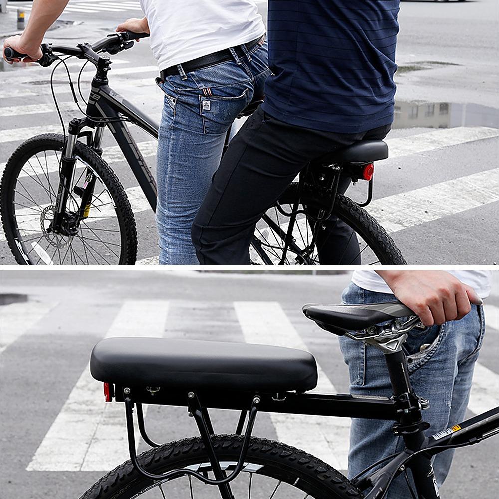 PU Leather Bicycle Back Seat Thickened Bicycle Rear Seat Bicycle Seat Cushion Long Journeys