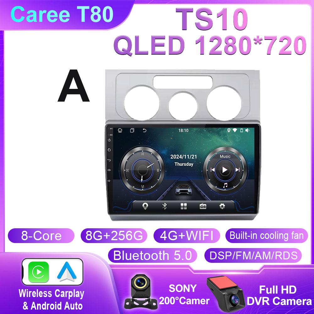 Car Radio For Volkswagen Touran 1 2003 - 2010 Wireless CarPlay Android Auto Car Intelligent Systems WIFI QLED No 2 Din 2din DVD