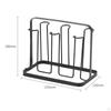Bottle Drying Rack, Cup Organizer, 6 Hooks, Easy Clean Rack for Glasses,