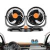 Double Head Car Fan Double Head Vehicle Fan 24V Adjustable Dashboard Cooling Device With Strong Wind Low Noise Design For Indoor
