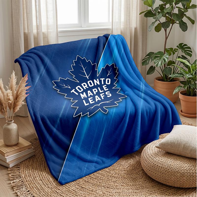 Coperta in Flanella Pile Toronto Maple Leafs Coperta Calda e Accogliente per Divano Letto Viaggio Uso in Tutte le Stagioni