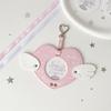 Pendant Keychain High-Quality Photocard Holder Badge Holder Unique Angel Wings Badge Holder For Animation Lovers Key Chain