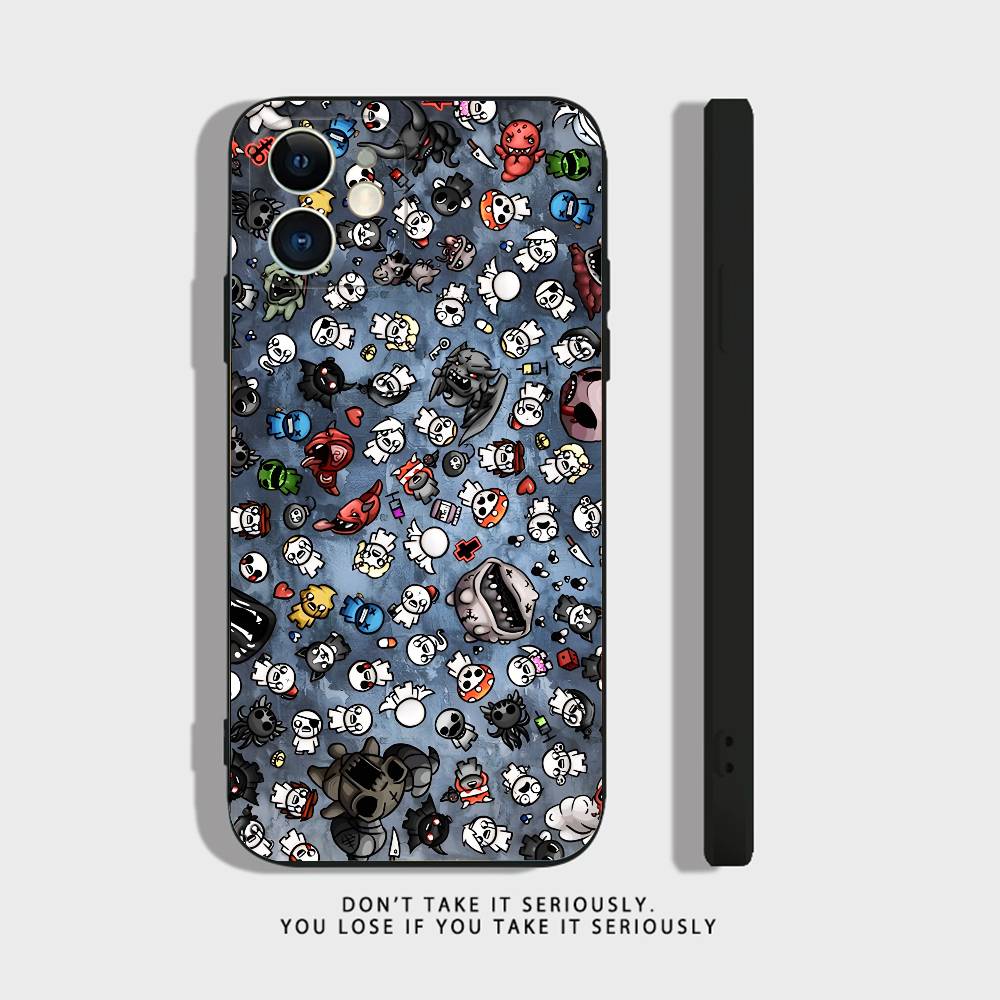 Cool The Binding of Isaac For iPhone 17,16,15,14,13,12,11,Pro,X,XS,Max,XR,Plus,Mini Soft Silicone Phone Case Black Shockproof