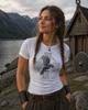 Viking Raven T-Shirt for Women, Norse Mythology Celtic Knot Tee, Nordic Graphic Shirt, Scandinavian Clothing Gift