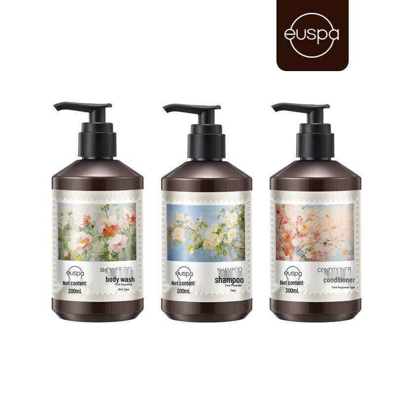 Chando Euspa Scent of Flowers & Rain Hair & Body Care Set