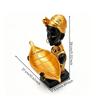 Decorative African Woman Figurine with Basket Multipurpose