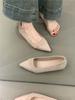 Gentle fairy single shoes temperament elegant suede with skirt pointed inner height-increasing shoes