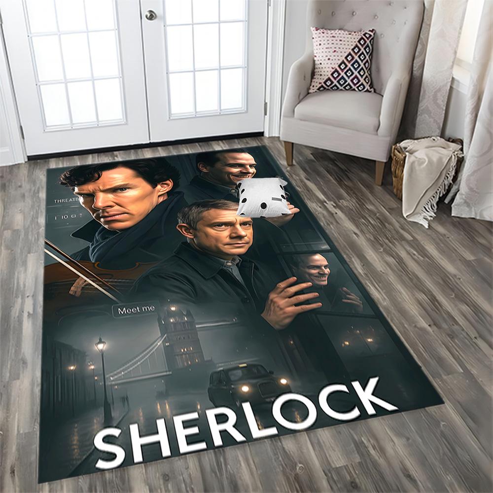 Sherlock Holmes Adventure Rug for Living Rooms, Bedrooms, Home Décor, and As Gifts.