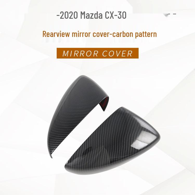 2020 Mazda CX-30 Carbon Fiber Door Bowl, Headlight Frame & Mirror Decals