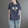 2025 Korean Style Women's Loose Letter Print Slimming T-Shirt