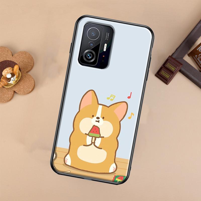 Cartoon Corgi Case For Xiaomi 13 14 Ultra 11T 12T 13T 14T Pro POCO X7 Pro X3 X5 X6 F3 F5 F6 M6 Pro Cover