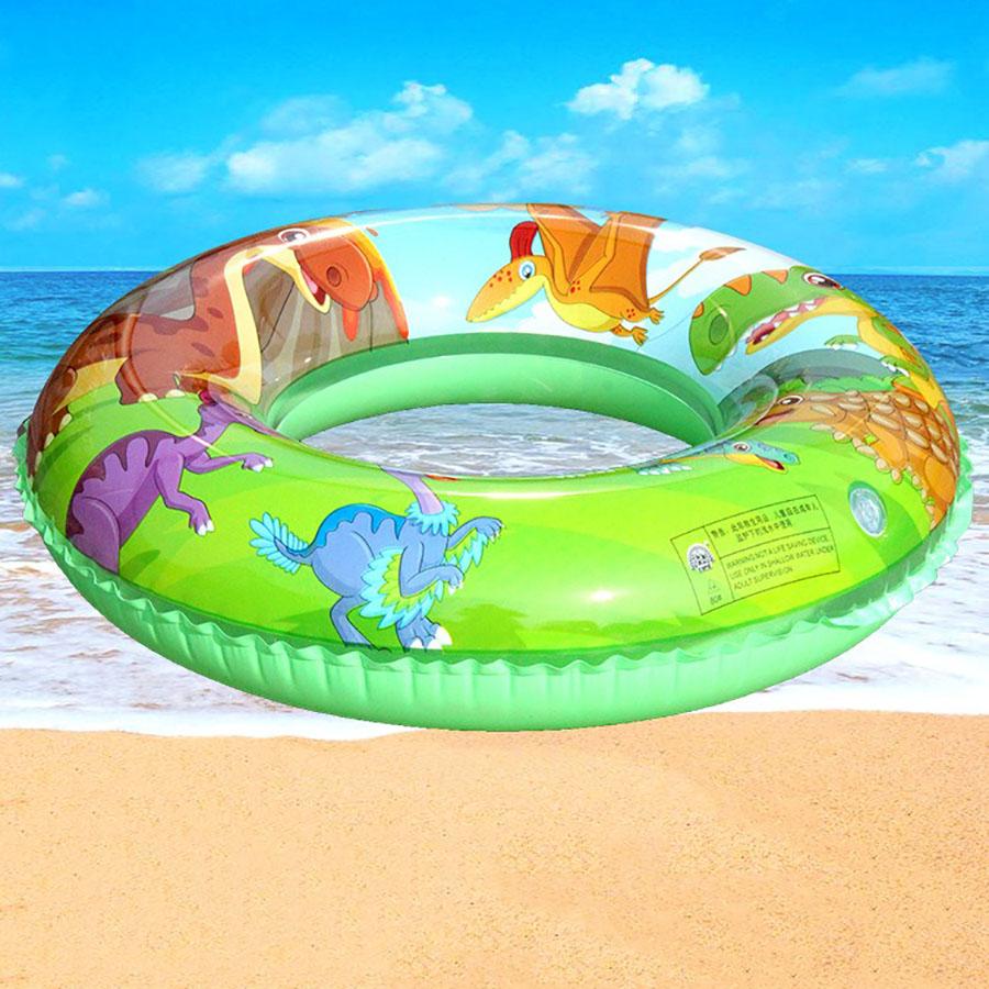 1pcs Dinosaur Thickened Inflatable Swimming Ring Children's Water Sports Swimming Pool Floating Safety Floating Ring