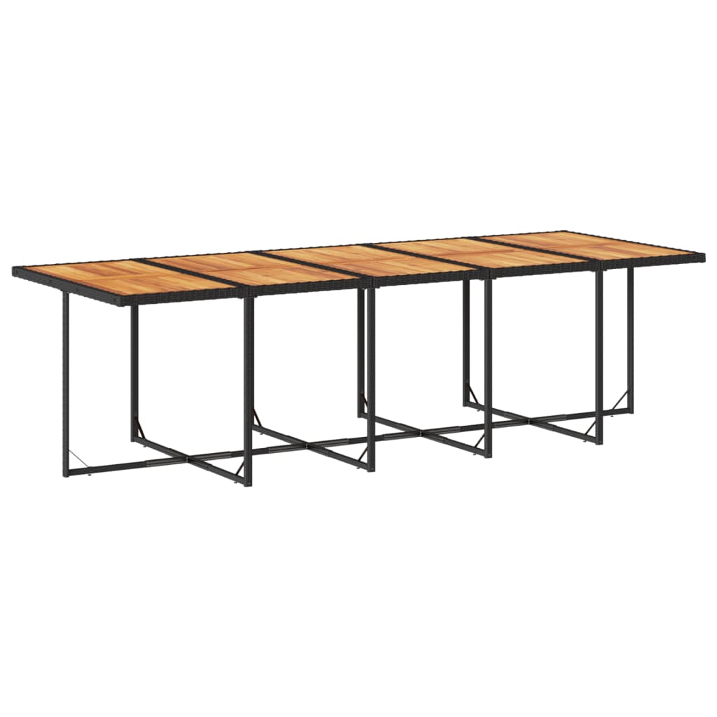 Vidaxl 11-Cz. Gartenmöbel-Set, Mit Kissen, Schwarzes PE-Rattan