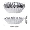 10-50PCS Reusable Aluminum Alloy Egg Tart Mold Cookie Cupcake Baking Mold Muffin Baking Cup Egg Tart Pan Mold Eco-Friendly
