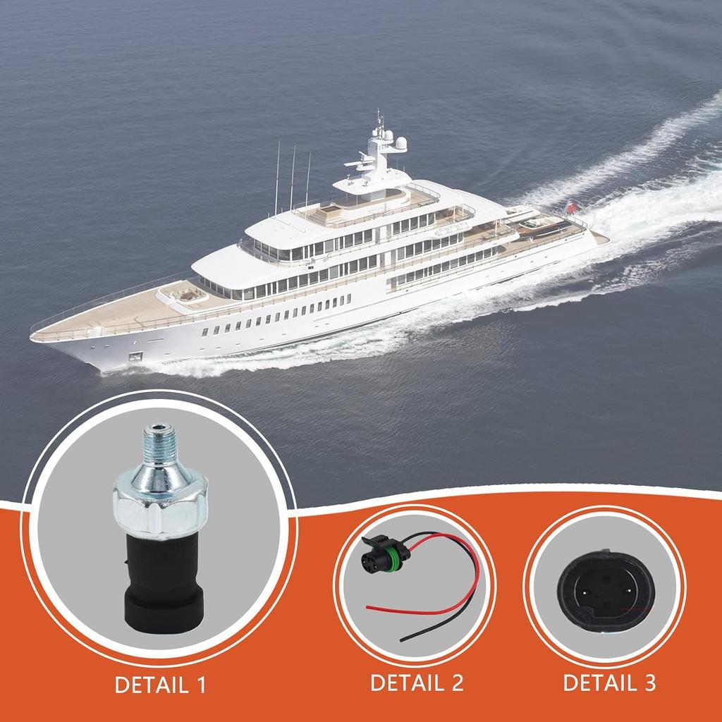 Labwork Öl Druck Kraftstoffpumpe Druck Abschaltsensor Schalter Ersatz für MerCruiser 87-864252a01
