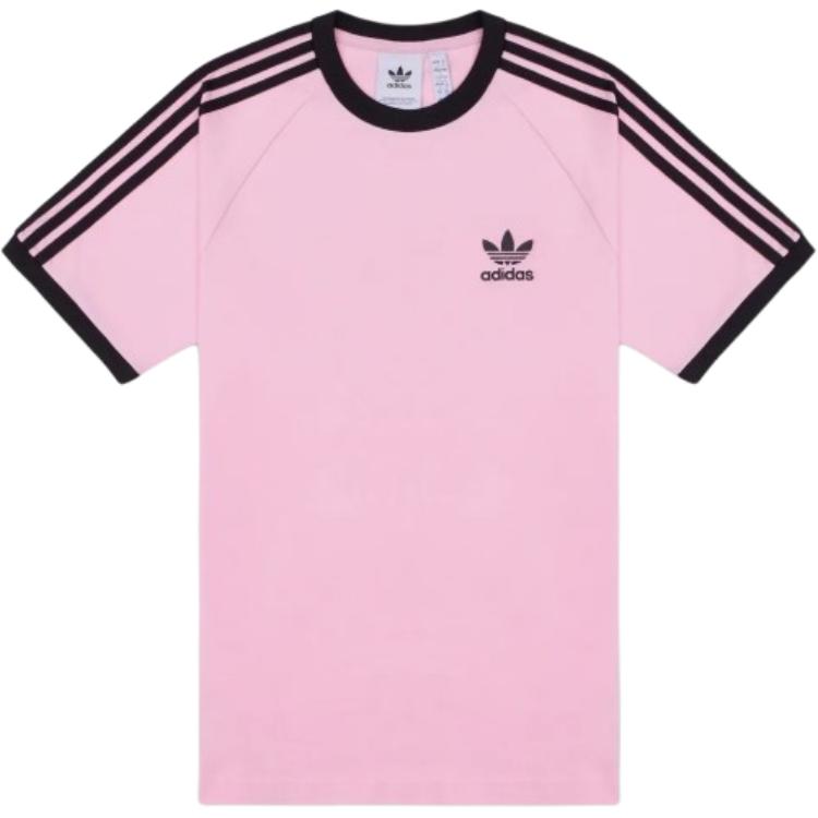 

Adidas Оригинальная футболка с логотипом Originals в полоску с круглым вырезом, приталенного кроя, женские топы KC4714 S