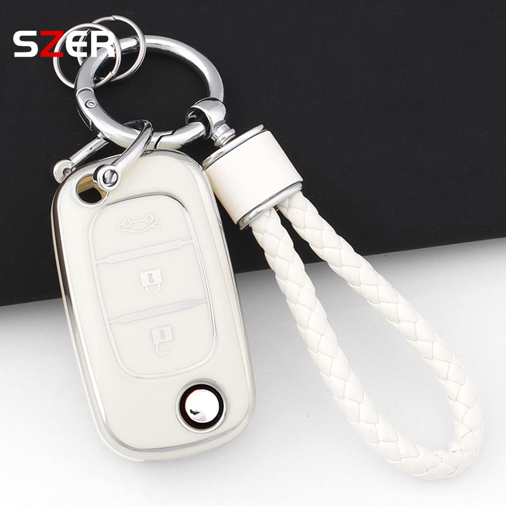 New Tpu Flip Car Key Case Fob Cover For Renault For Lada Sedan Largus Kalina Granta Vesta X-Ray Xray Protect Shell Accessories