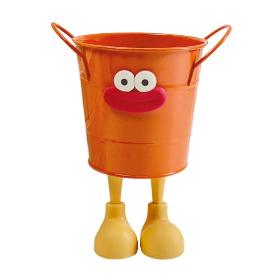 Metal Bucket Pencil Holder Funny Desk Organizer for Office Home Large Capacity Stationery Storage Boxes for Pens Markers Rulers