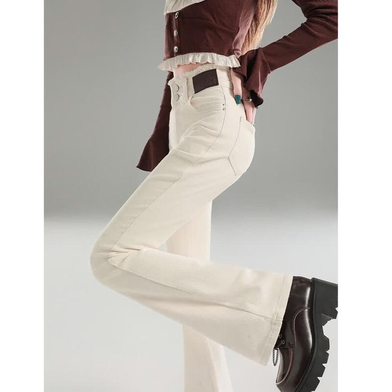 ORIGIN Women s High-Waist Elastic Slim Flared Jeans 30