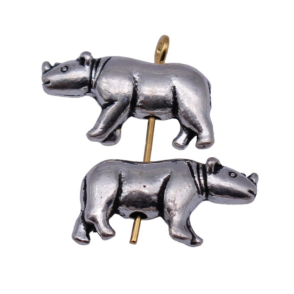 Small Hole Spacer Beads Minimalist Animal Charms For Pet Jewelry Components