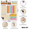 Inkdotpot Magnetic Dry Erase Weekly  Daily Chore Chart Schedule Board for Kids Chores Reward Chart,Good Behavior Chart