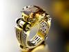 Stylish Men's Electroplated Diamond-Studded Ring: European and American Fashion Engagement Jewelry