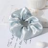 Custom logo 100% Mulberry 22momme  7cm Silk Scrunchies Hair Ties Hair Accessories for Girls