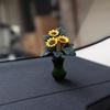 2025 High-End Sunflower Mini Vase for Car Center Console Decor