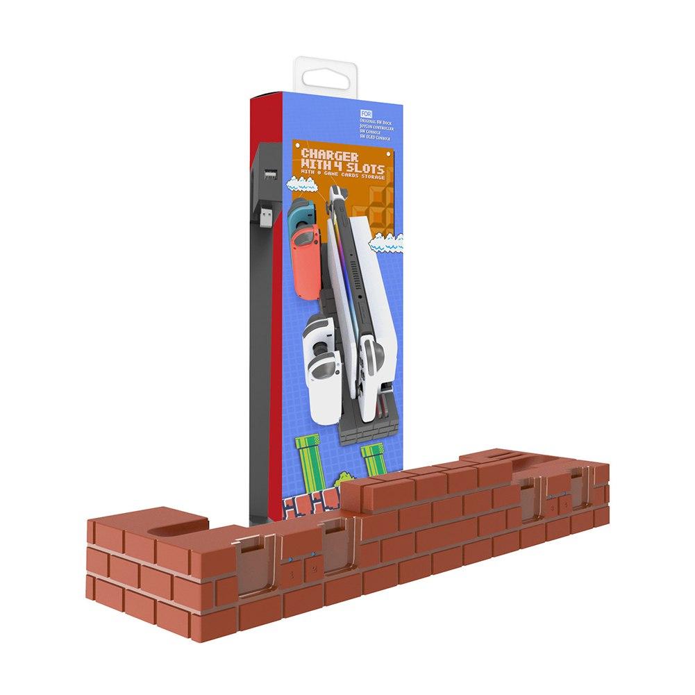 

Зарядная док-станция контроллера Switch, совместимая с Nintendo Switch и моделями Joycon с OLED-дисплеем, модернизированная 8 игровыми хранилищами для Nintendo Switch Joycon дубильная кора