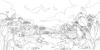 A Dreaming Cat's Floral Journey Adult Coloring Book