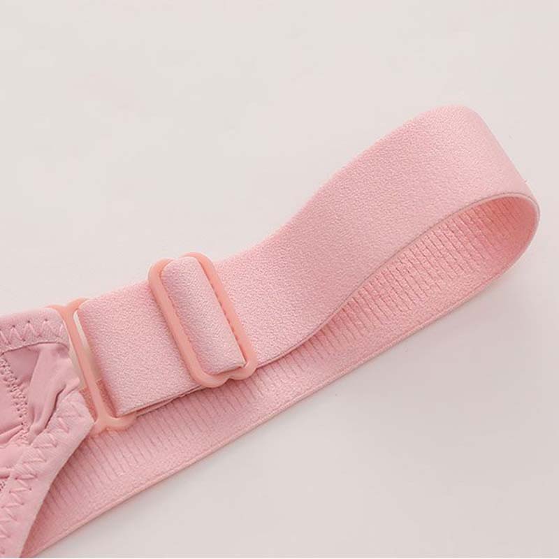 Large Size Thin Section of Anti-sagging Non-steel Ring Bra Lifting Breast Gathering Anti-glare Bra Back Underwear