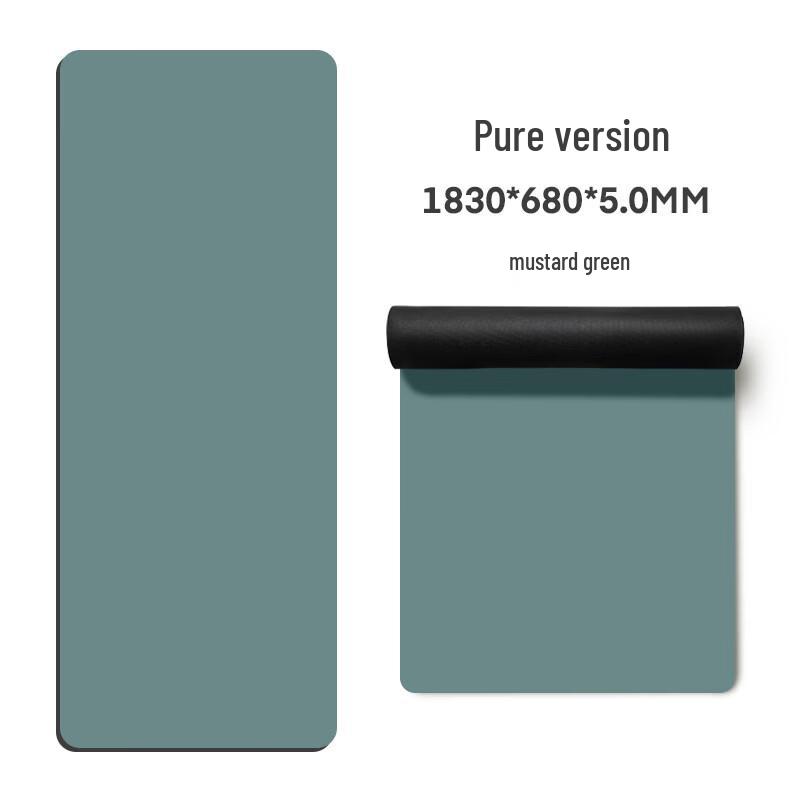 Natural Rubber Non-slip Yoga Mat with Alignment Lines
