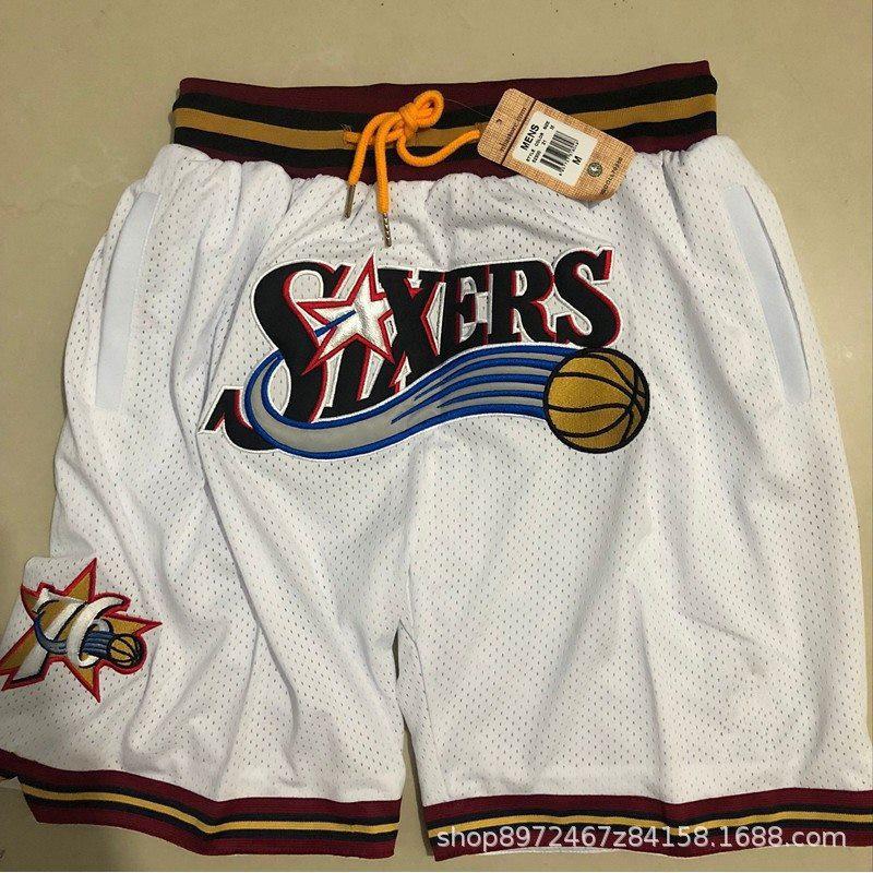 Mens Basketball Shorts Cotton Performance Sportswear NBA Team Colors Loose Fit Training Gym Wear