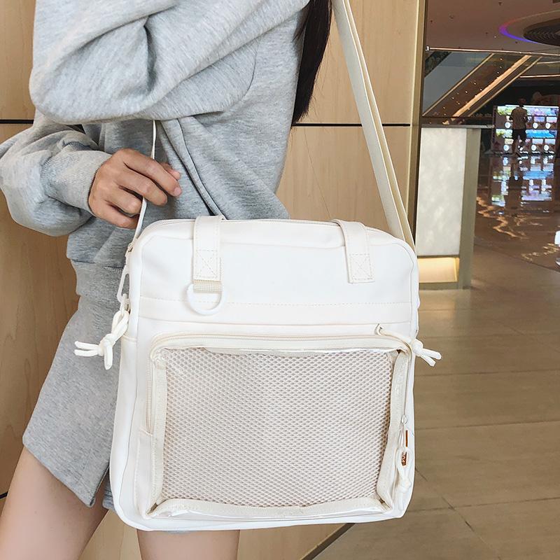 New Girls Harajuku Kawaii Ulzzang Itabag High Quality Shoulder Bag With Display Plate Crossbody Bags Ulzzang Ita Bag