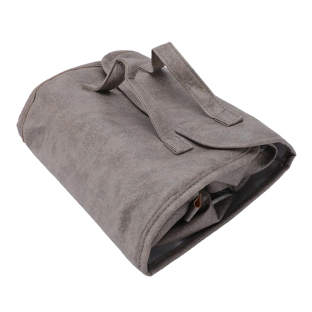 Hanging Roll Up Makeup Bag Water Proof Detachable 4 in 1 Cosmetic Bag Travel Organizer TSA Friendly Gray